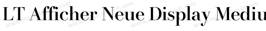 LT Afficher Neue Display Medium字体转换